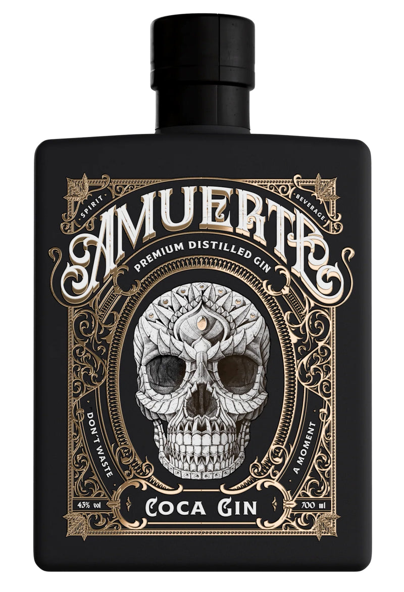Amuerte Premium Distilled Coca Gin - Black - België - 70 cl